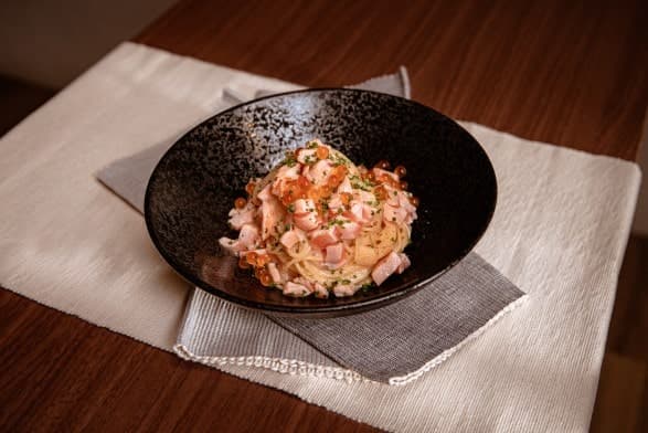 Pasta- Mentaiko Salmon